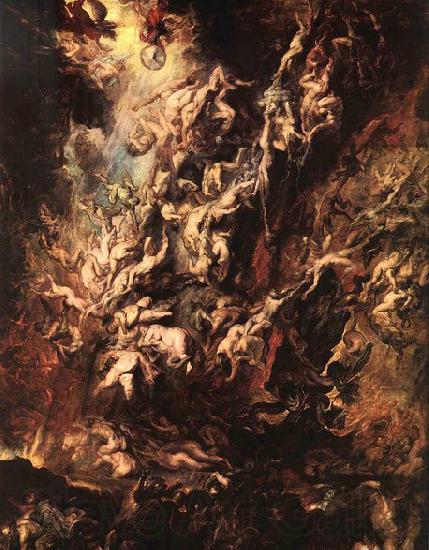 RUBENS, Pieter Pauwel Fall of the Rebel Angels France oil painting art
